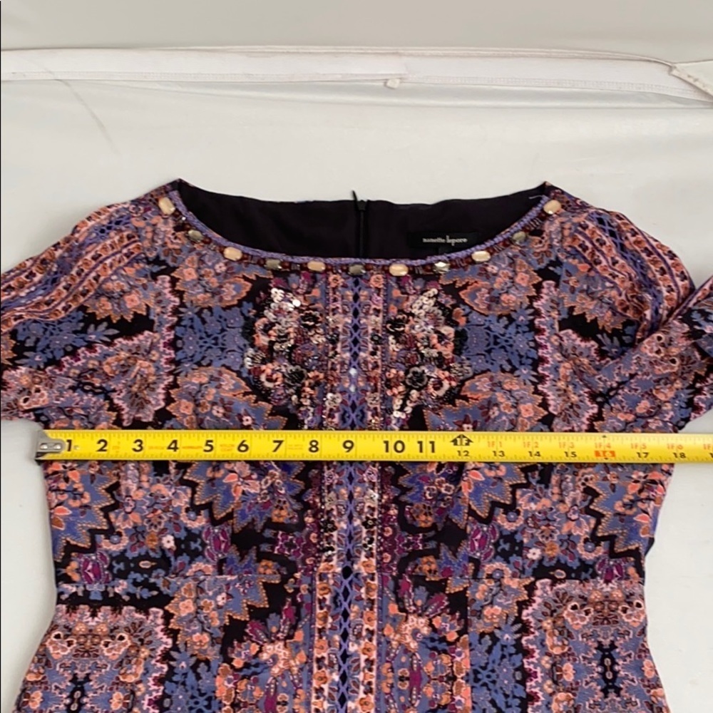 Nanette Lepore silk multicolor Kaleidoscope shift dress 6 - Picture 11 of 14